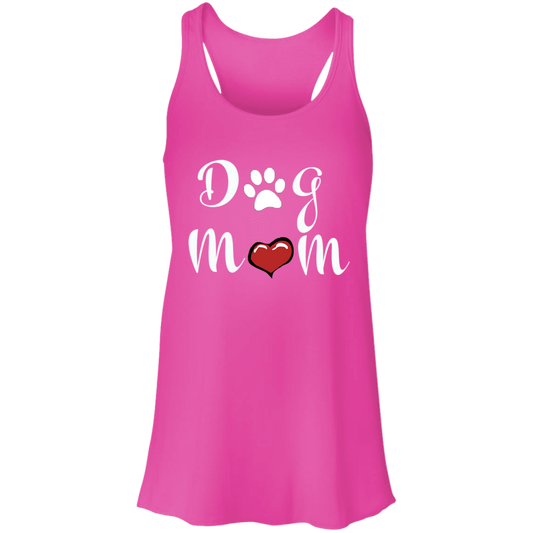 Flowy Racerback Tank Dog Mom