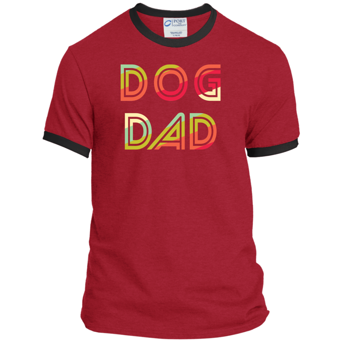 Ringer Tee Retro Dog Dad