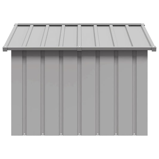 NNEVL Dog House Grey 116.5x103x81.5 cm Galvanised Steel