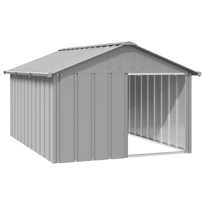 NNEVL Dog House Grey 116.5x153x81.5 cm Galvanised Steel