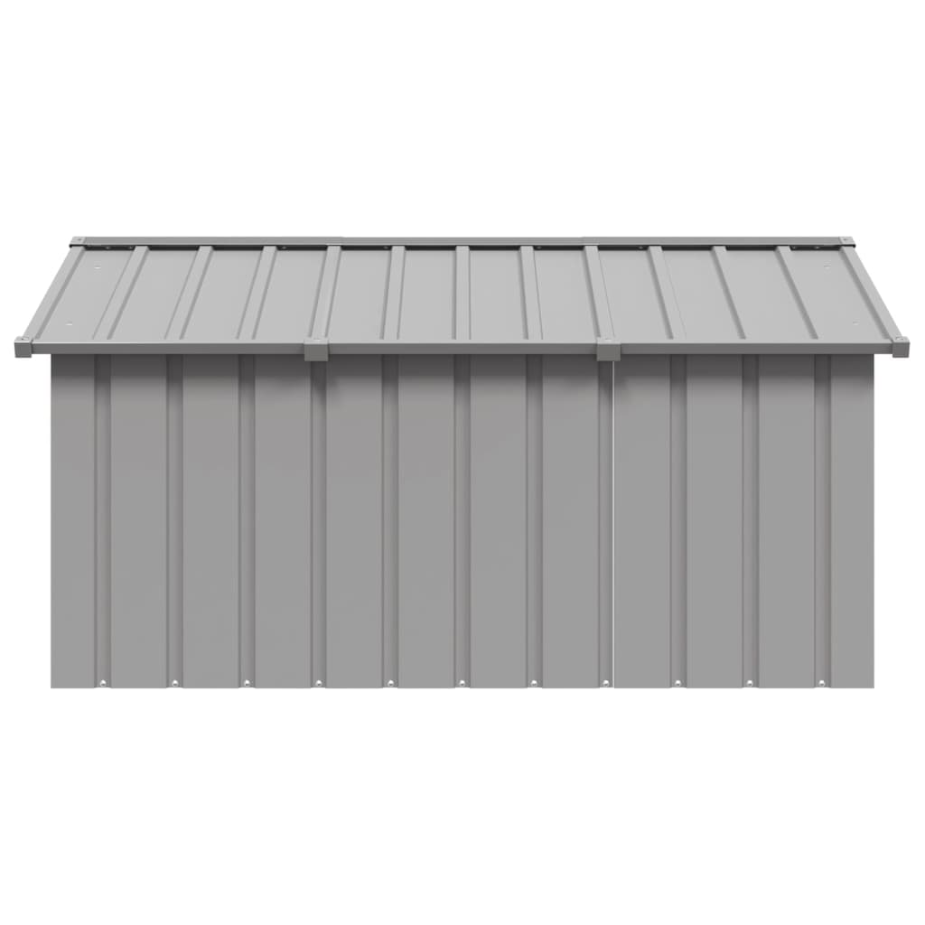 NNEVL Dog House Grey 116.5x153x81.5 cm Galvanised Steel
