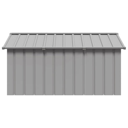 NNEVL Dog House Grey 116.5x153x81.5 cm Galvanised Steel