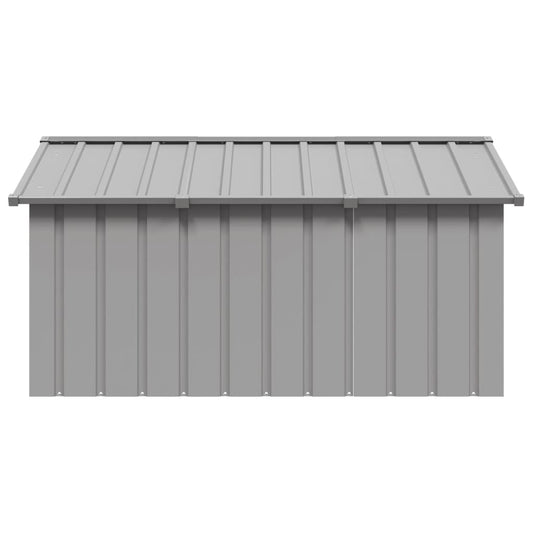 NNEVL Dog House Grey 116.5x153x81.5 cm Galvanised Steel