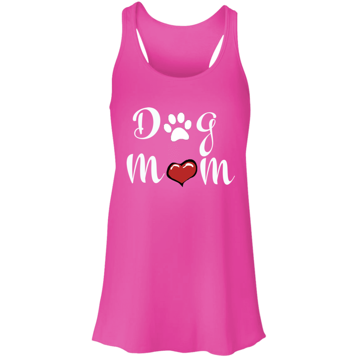 Flowy Racerback Tank Dog Mom