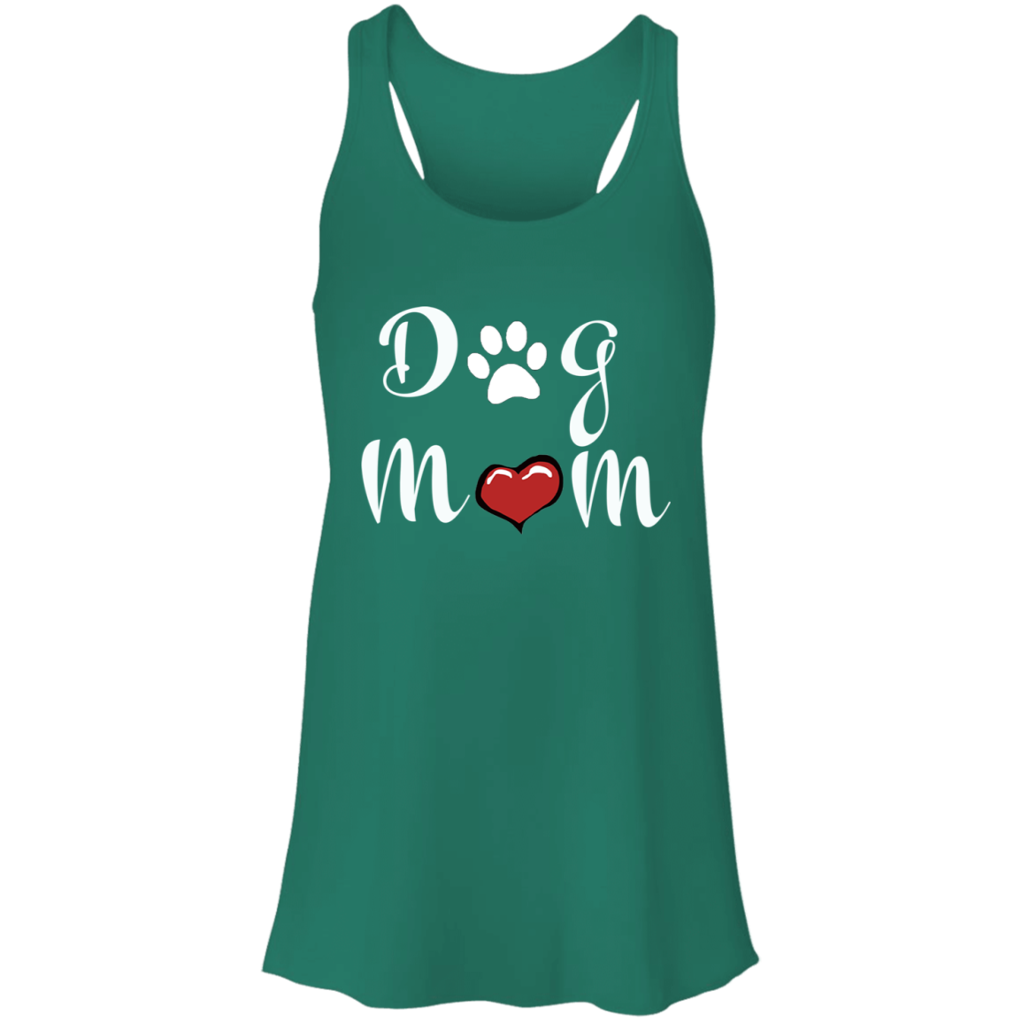 Flowy Racerback Tank Dog Mom
