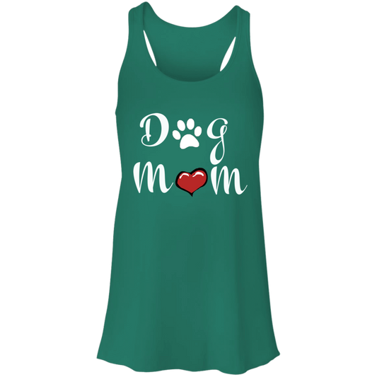 Flowy Racerback Tank Dog Mom
