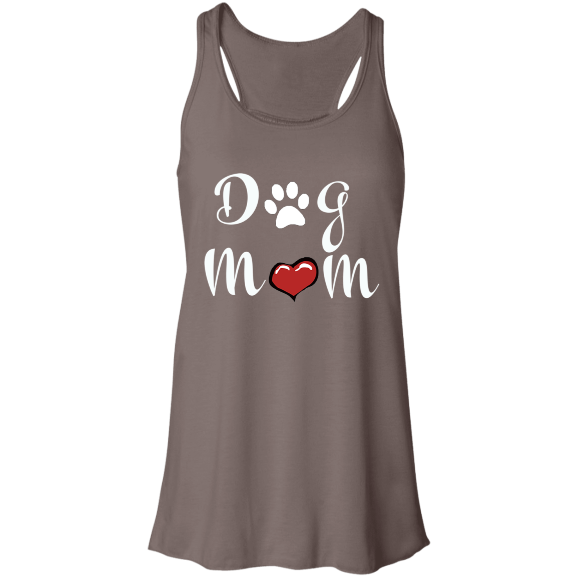 Flowy Racerback Tank Dog Mom