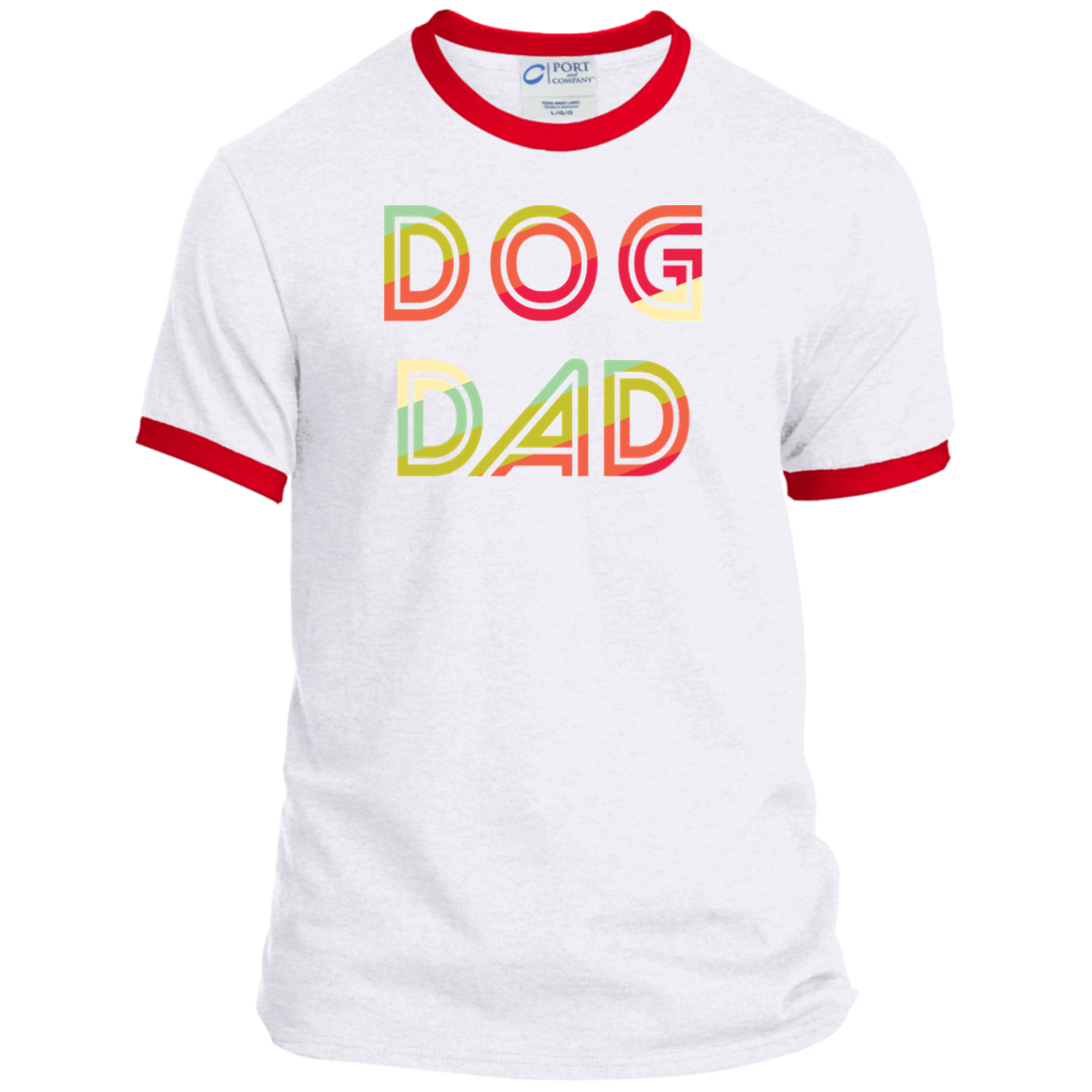 Ringer Tee Retro Dog Dad