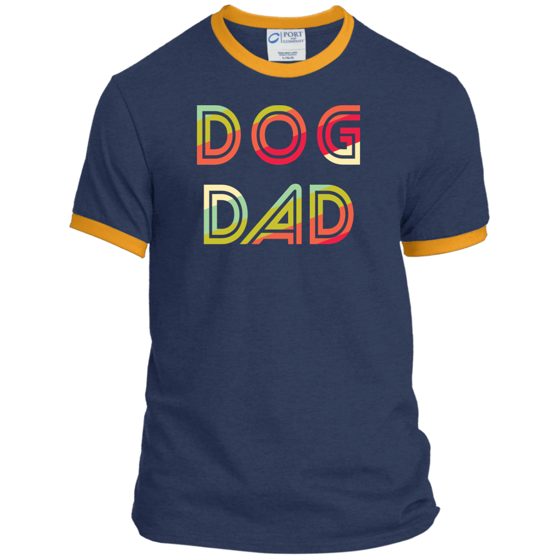 Ringer Tee Retro Dog Dad