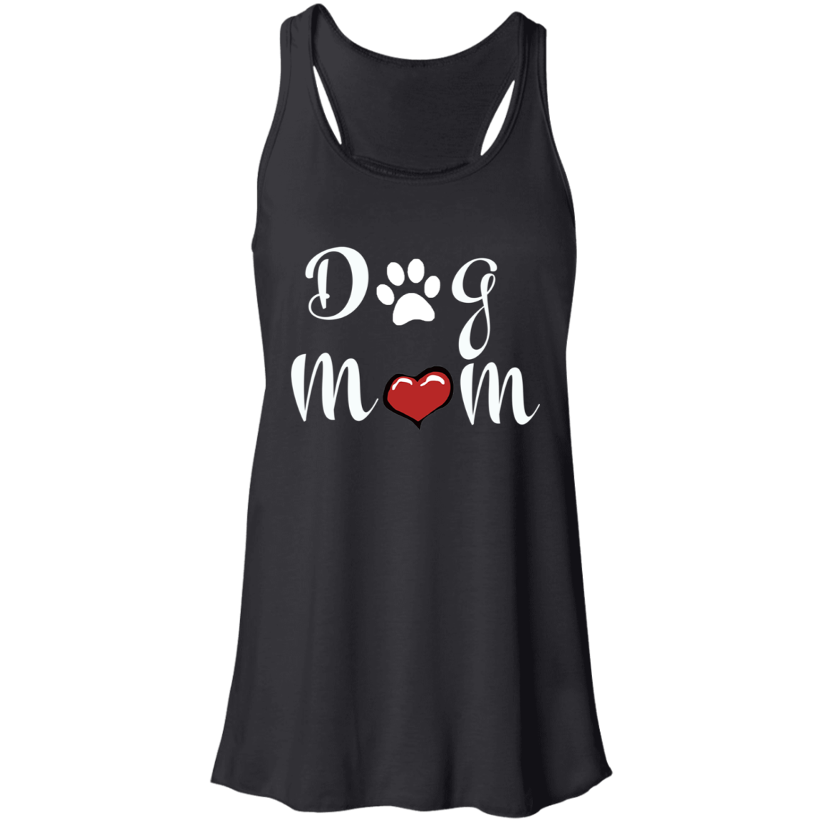 Flowy Racerback Tank Dog Mom