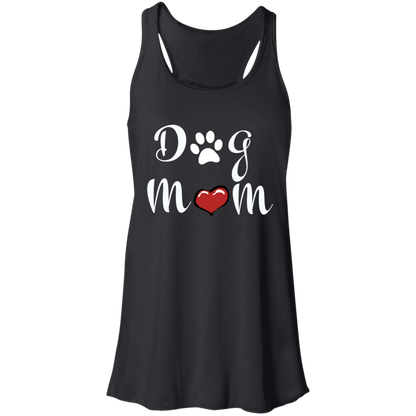Flowy Racerback Tank Dog Mom
