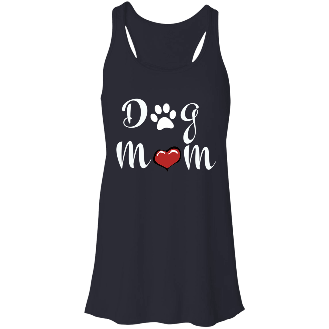 Flowy Racerback Tank Dog Mom