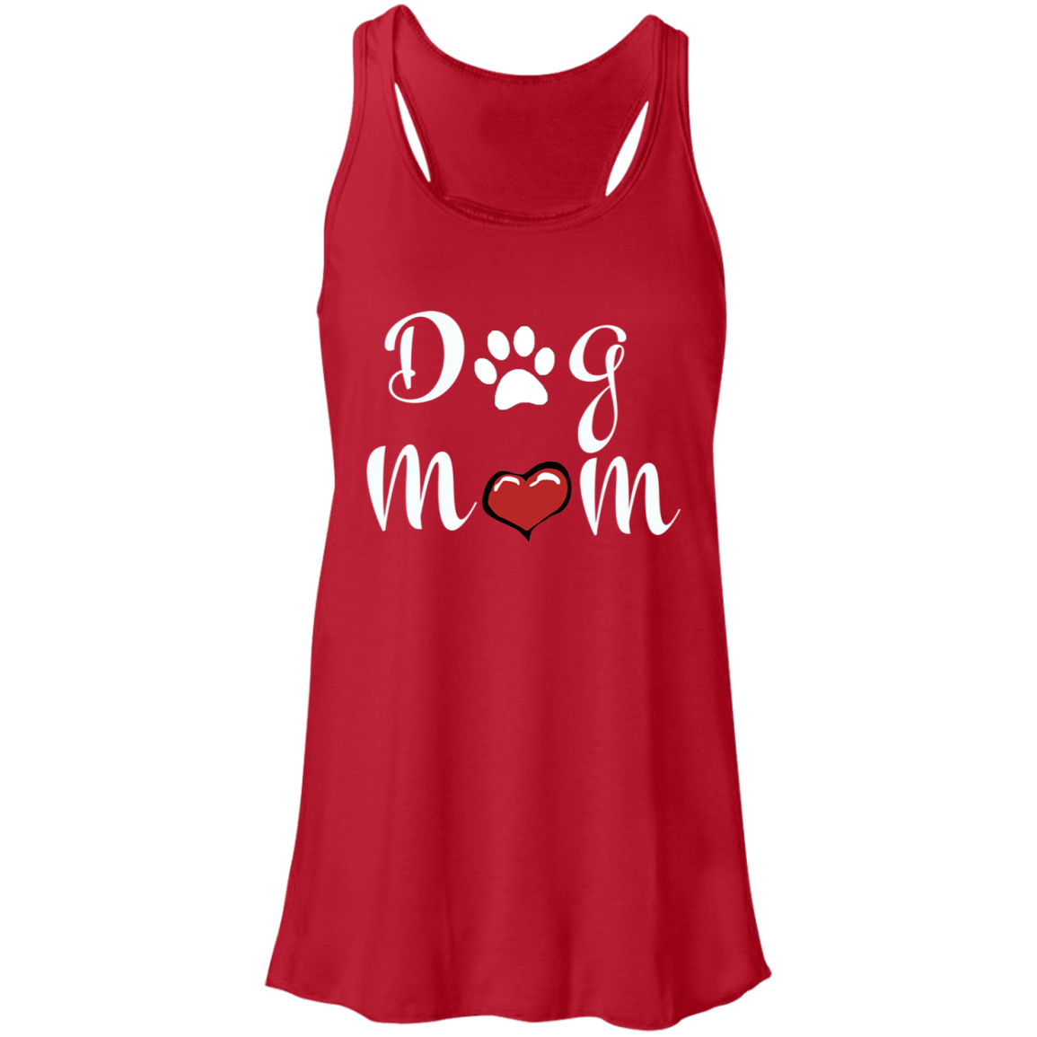Flowy Racerback Tank Dog Mom