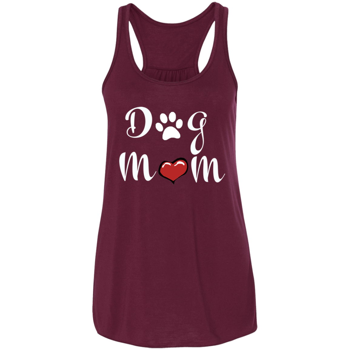 Flowy Racerback Tank Dog Mom