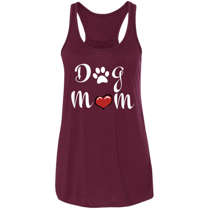 Flowy Racerback Tank Dog Mom
