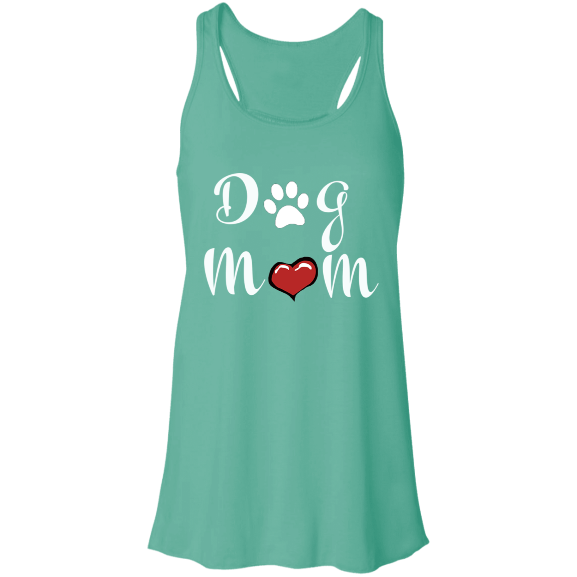 Flowy Racerback Tank Dog Mom