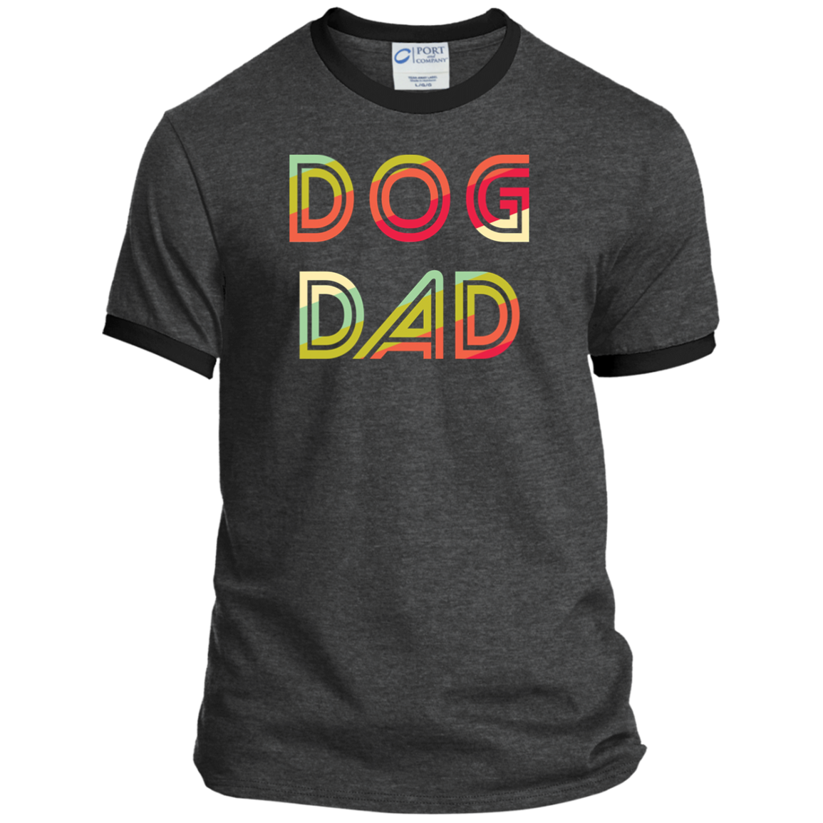 Ringer Tee Retro Dog Dad
