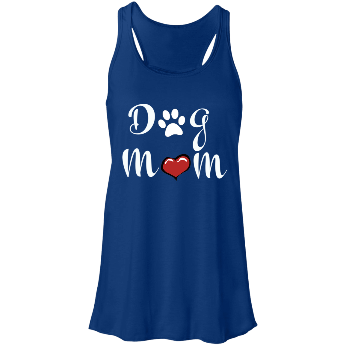 Flowy Racerback Tank Dog Mom
