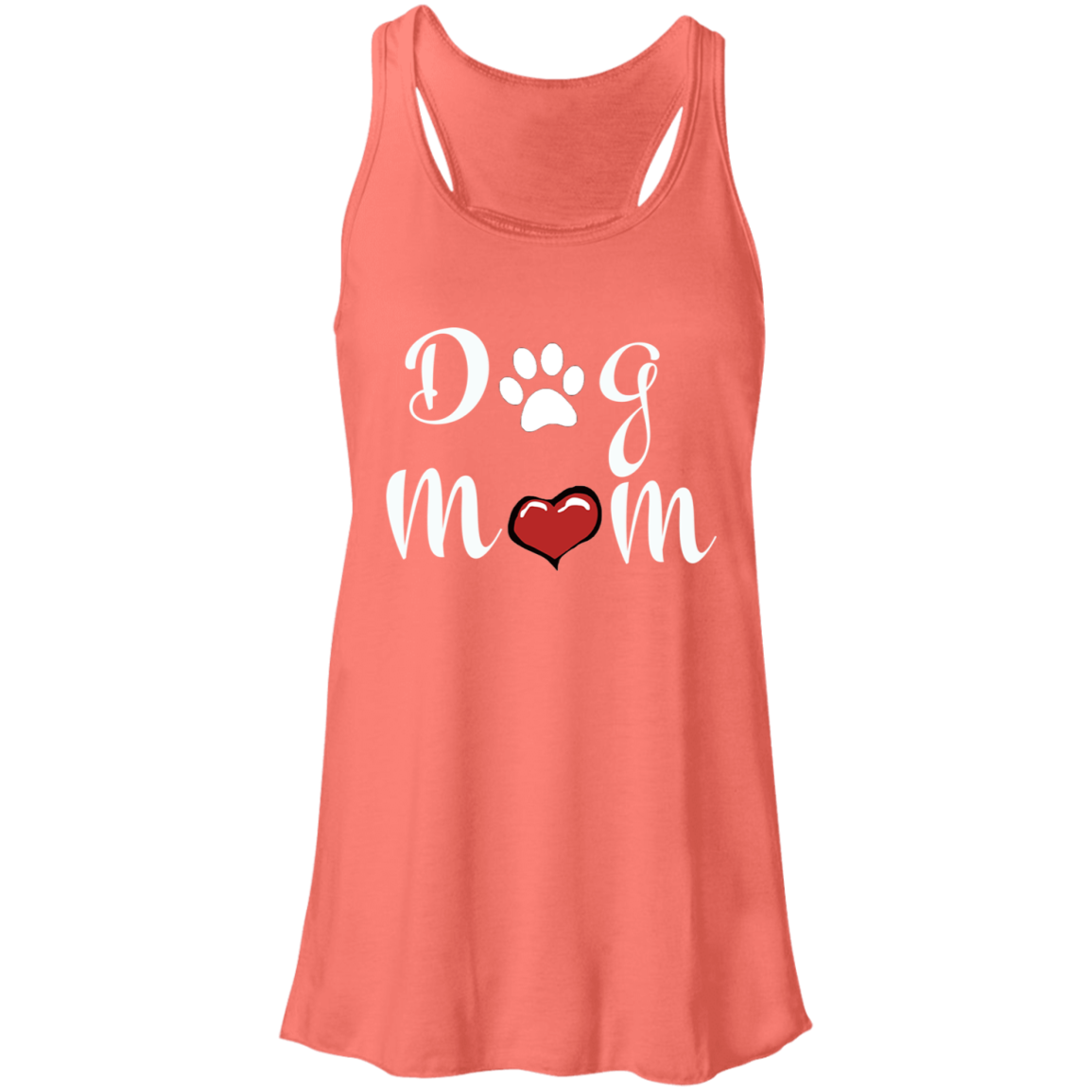 Flowy Racerback Tank Dog Mom