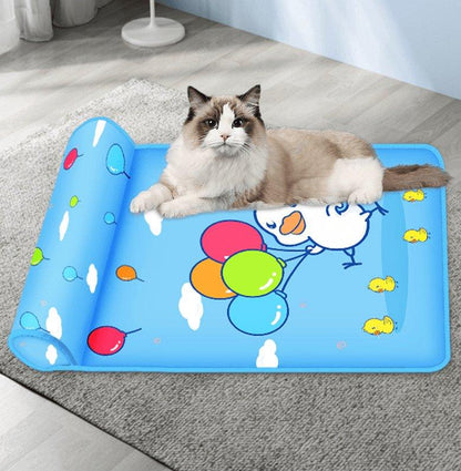 Cool Breeze Pet Comfort Mat: Breathable Cooling Pad With Pillow For Dogs And Cats