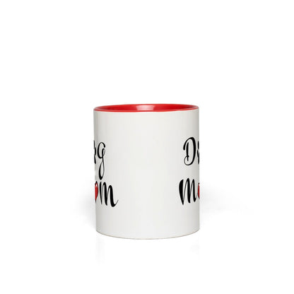 Dog Mom Mug W/Color Handle