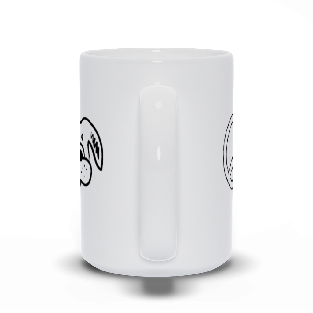 Peace, Love, Dog Mug